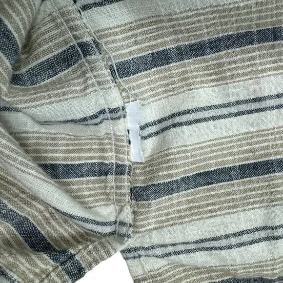 American Eagle Linen/Cotton Blend Short Sleeve Button Down Shirt Men's Size M - Picture 4 of 4